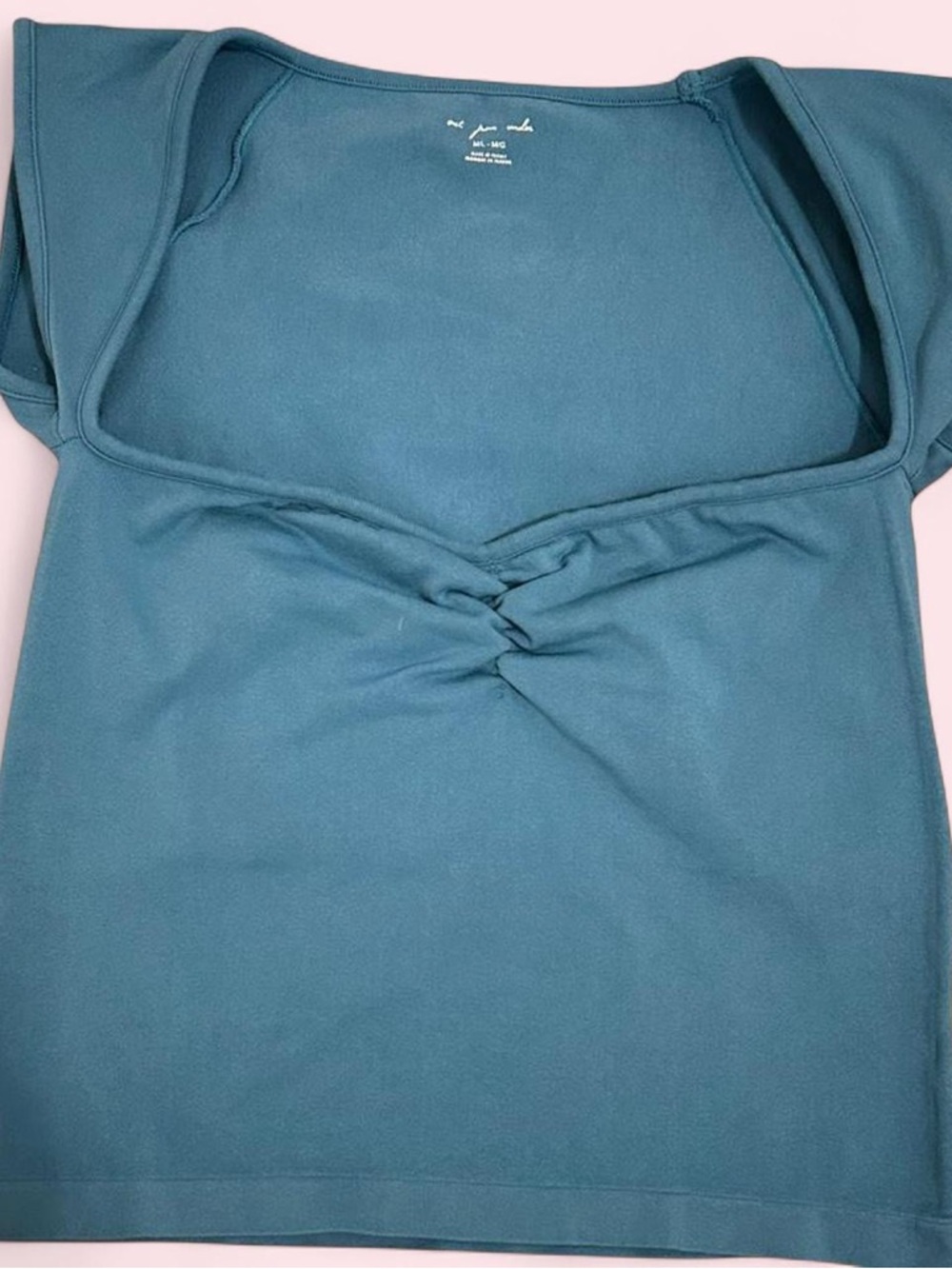 Urban Outfitters Teal Scoop Neck Tee